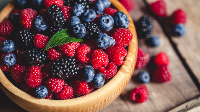 Assorted berries in a bowl