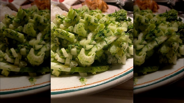 Alex Guarnaschelli's celery, apple, and cucumber salad