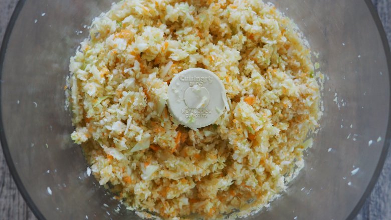 Use a food processor for KFC coleslaw