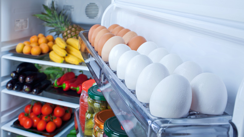 Eggs in refrigerator 