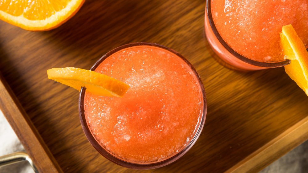 Orange and pink slushie