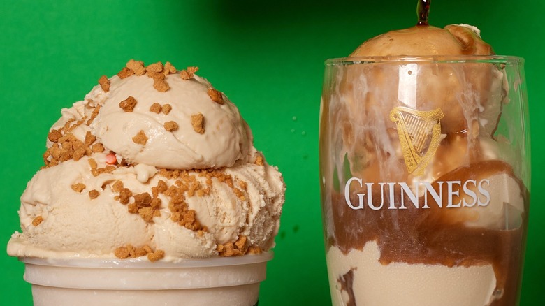 ice cream and Guinness float