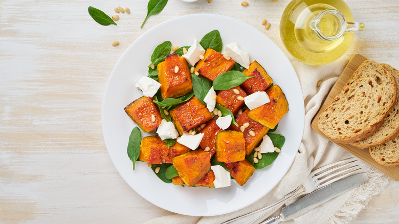 diced squash salad