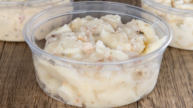 potato salad in container