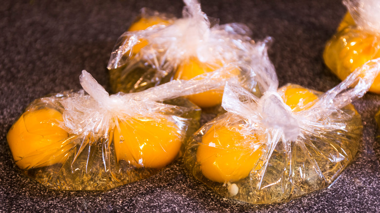 Eggs in bags for sous vide