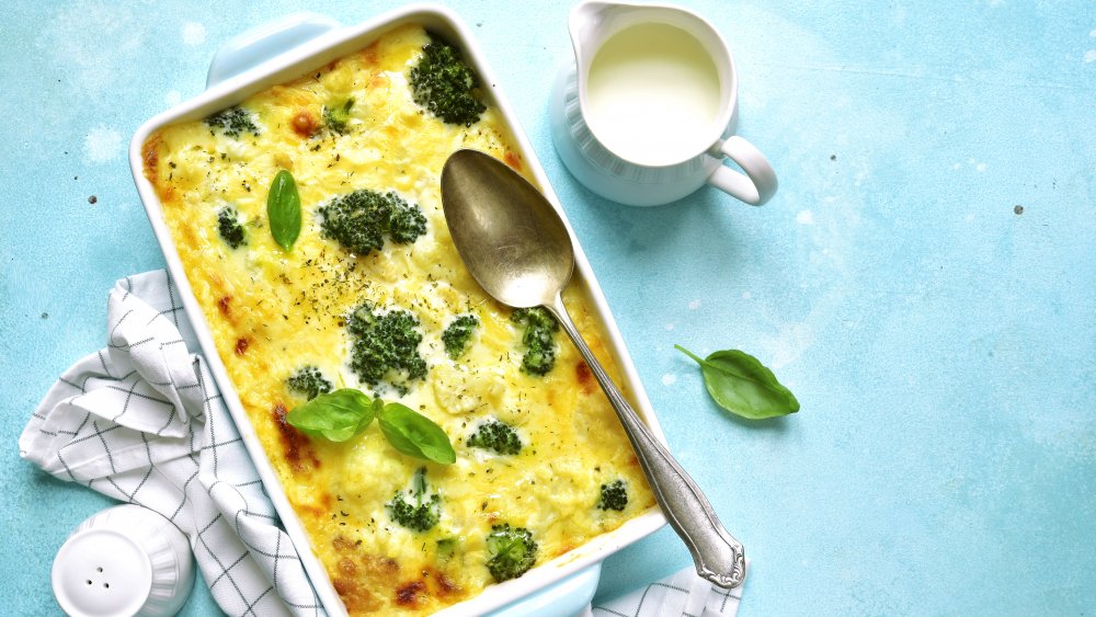 Broccoli and cheese gratin