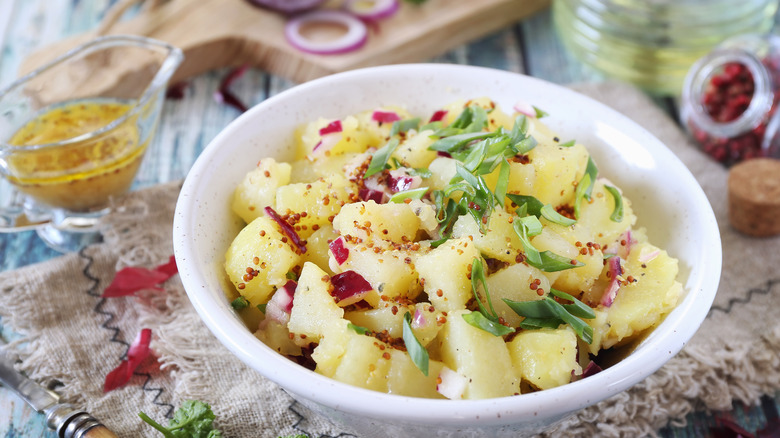 Vinaigrette-style potato salad