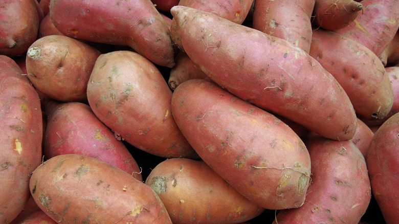 Close-up of sweet potatoes