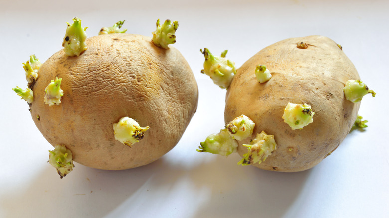 potatoes with eyes or sprouts