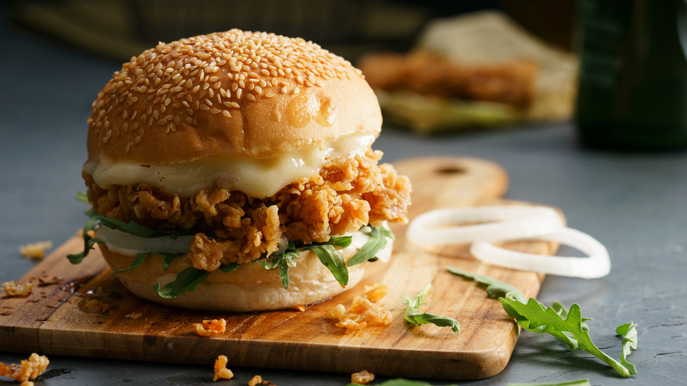 crispy fried chicken sandwich