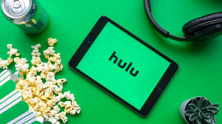 Hulu on a tablet