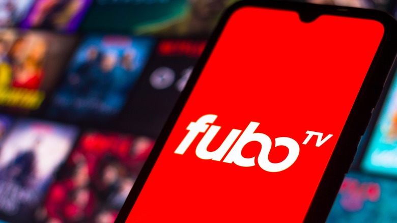 FuboTV on a smartphone