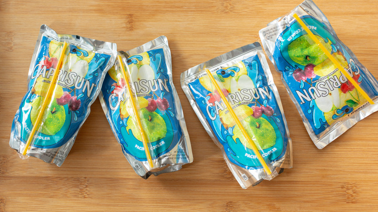 capri-sun juice pouches on table