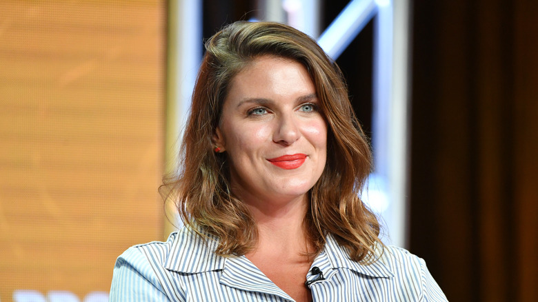 Vivian Howard sporting bright lipstick