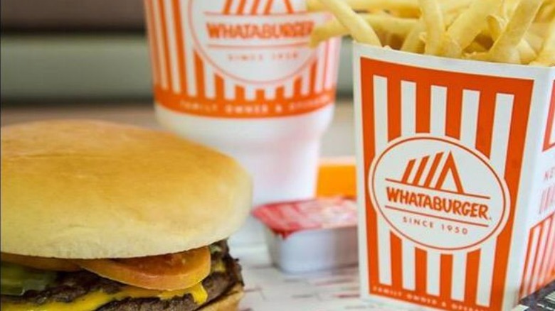 Whataburger burger and fries