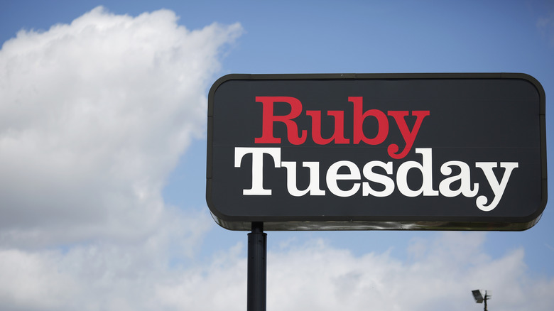 A Ruby Tuesday sign