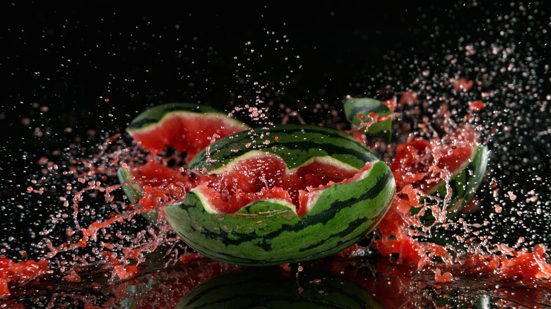 watermelon exploding