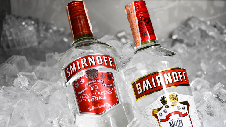 Smirnoff vodka bottles 