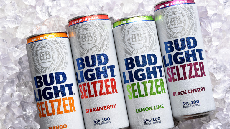 Bud Light Seltzers on ice