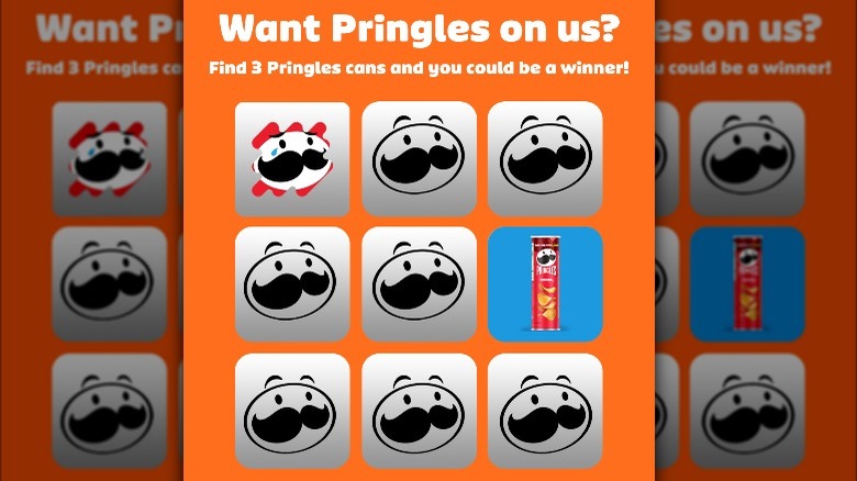 orange pringles scratch off game