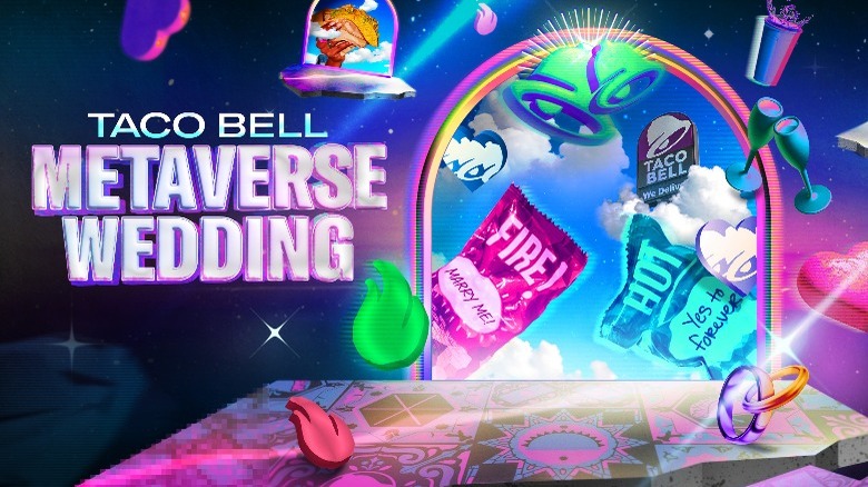 Taco Bell Metaverse Wedding graphic