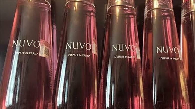 Bottles of Nuvo sparkling liqueur 