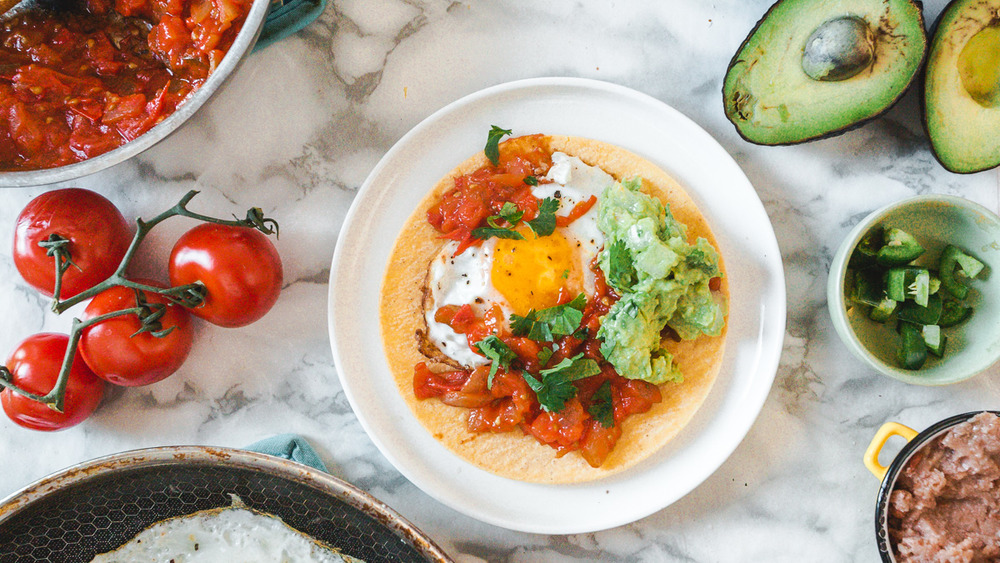 assembled huevos rancheros