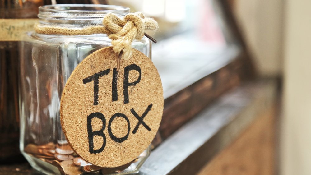 Tip jar for delivery orders