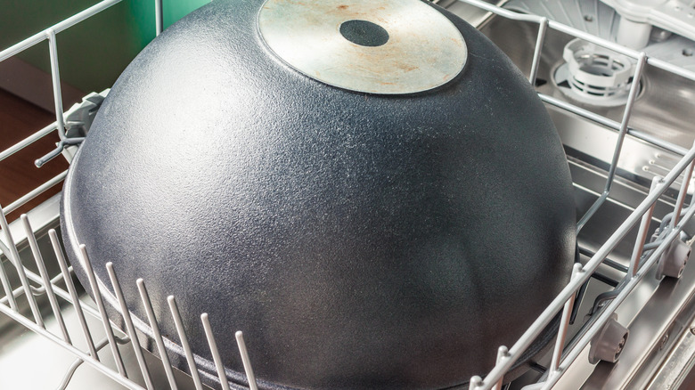 cast iron in the dishwasher 