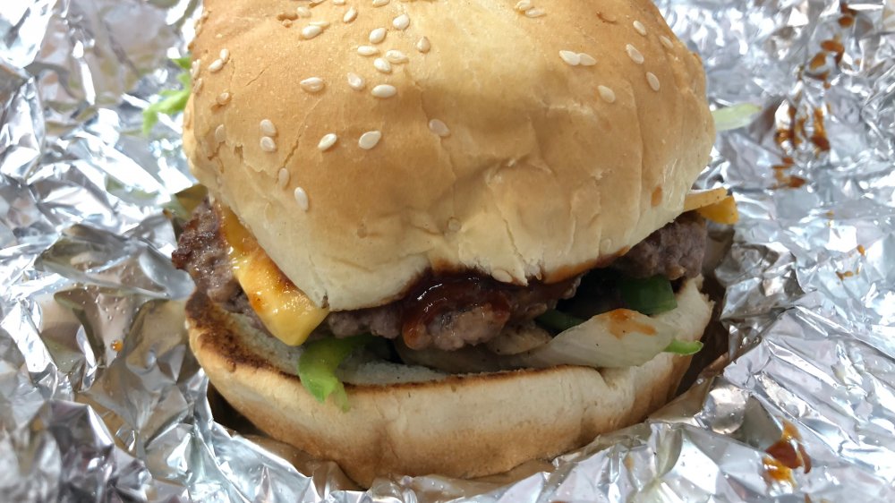 two-patty burger from five guys