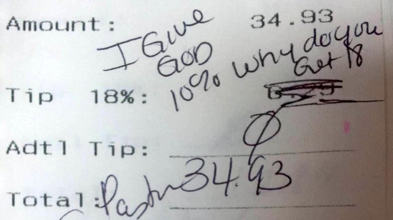 Applebee's receipt