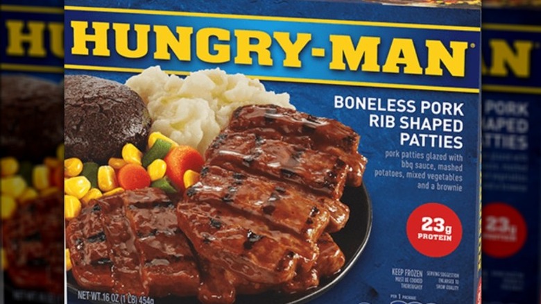 Boneless Pork Rib Shaped Patties meal
