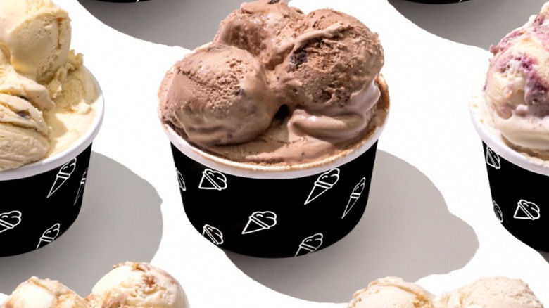 Crumbl fudge brownie ice cream