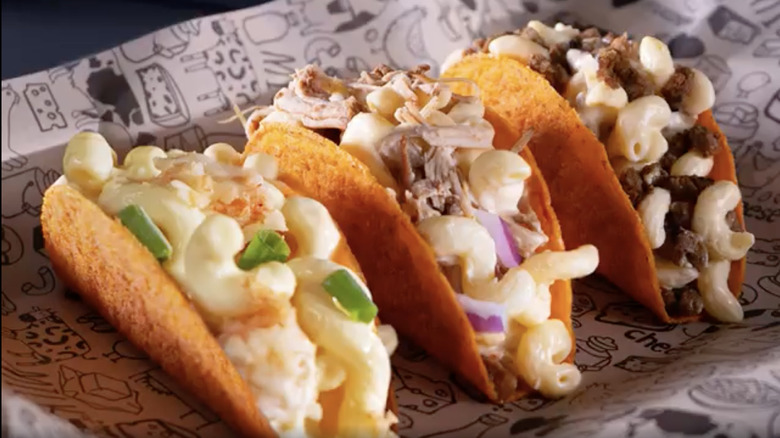 Mac and cheese tacos