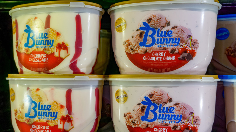 blue bunny ice cream tubs