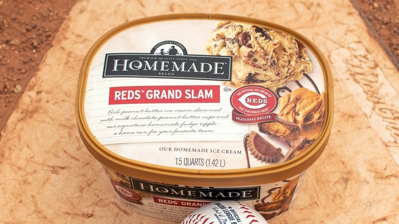 tub of homemade ice cream