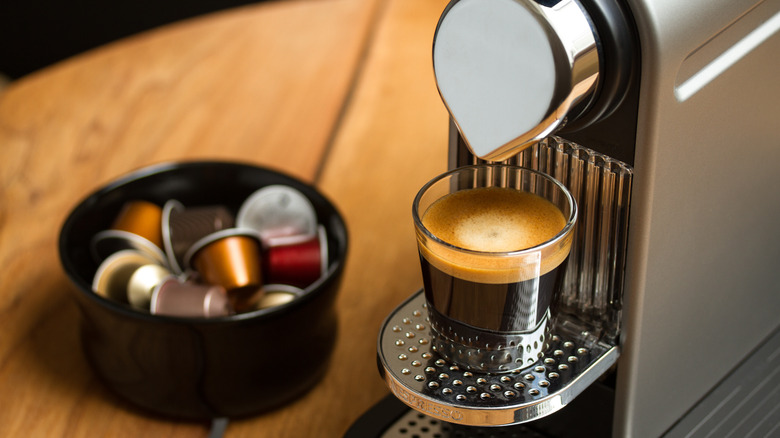 Nespresso machine and capsules