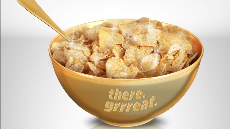 golden cereal bowl