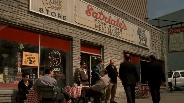 Mobster hanging outside Satriale's on The Sopranos