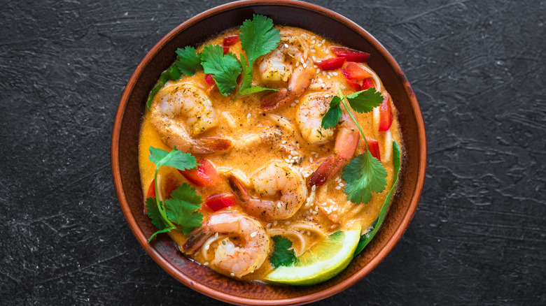 Peruvian shrimp stew