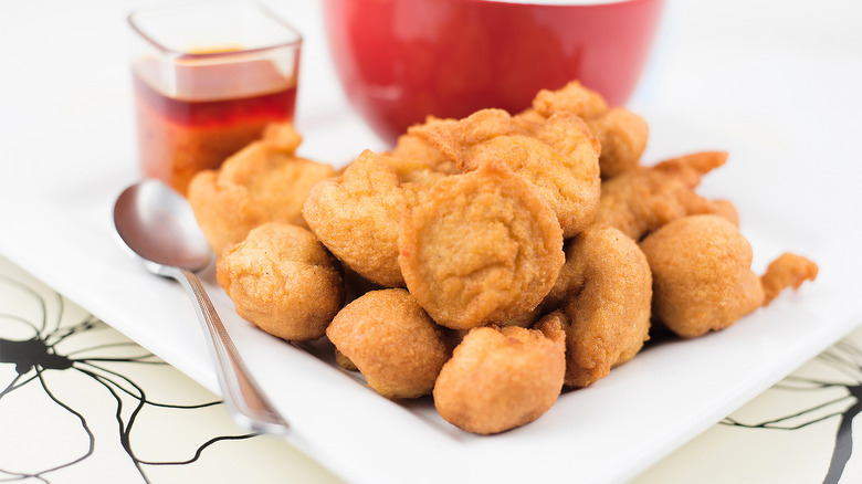 plate of hot akara with dip