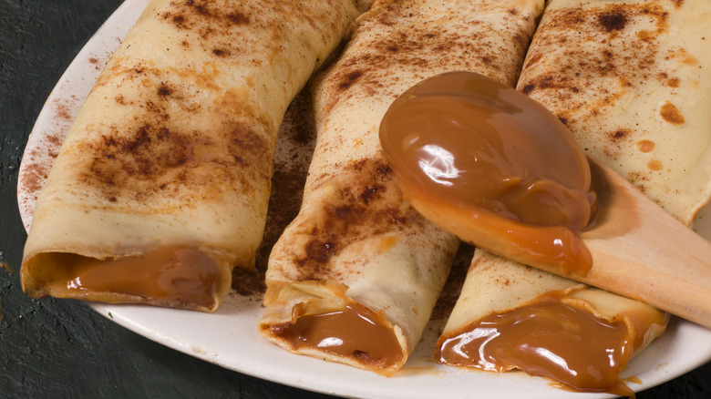 Dulce de leche pancakes 