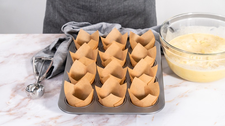 parchment paper muffin liner