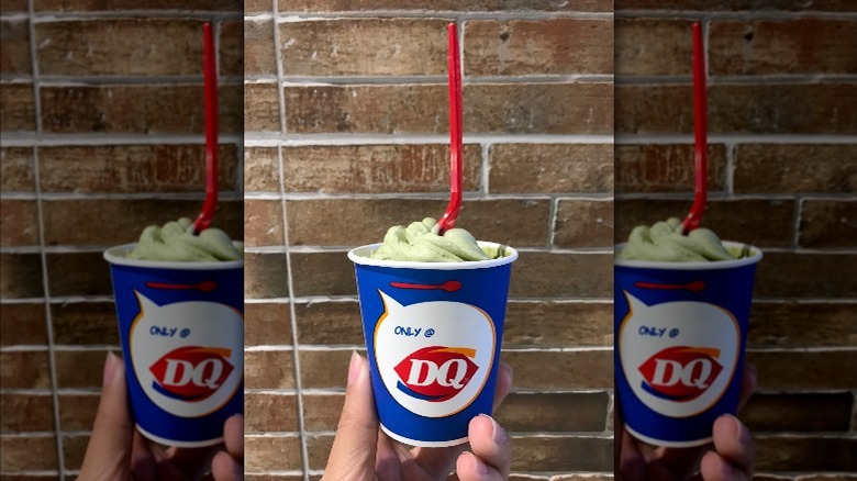 Dairy Queen Blizzard with a spoon