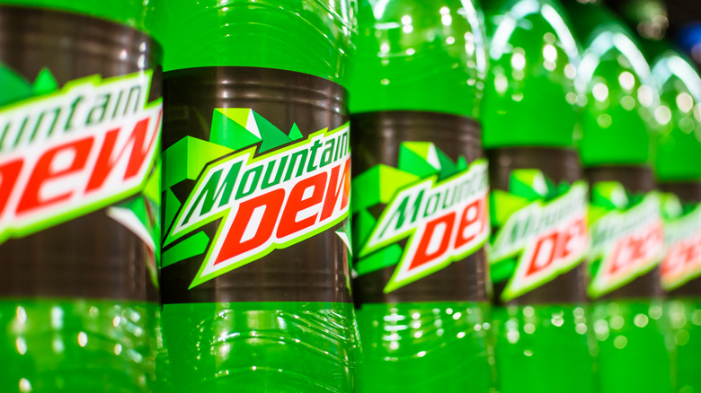 Green Mountain Dew bottles