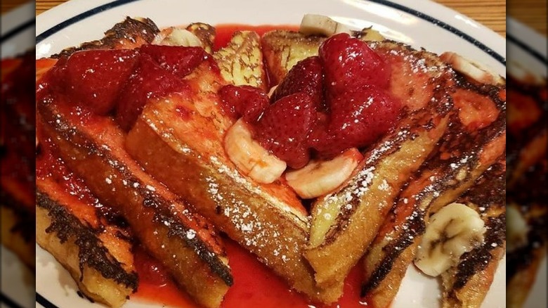 Some strawberry banana French toast