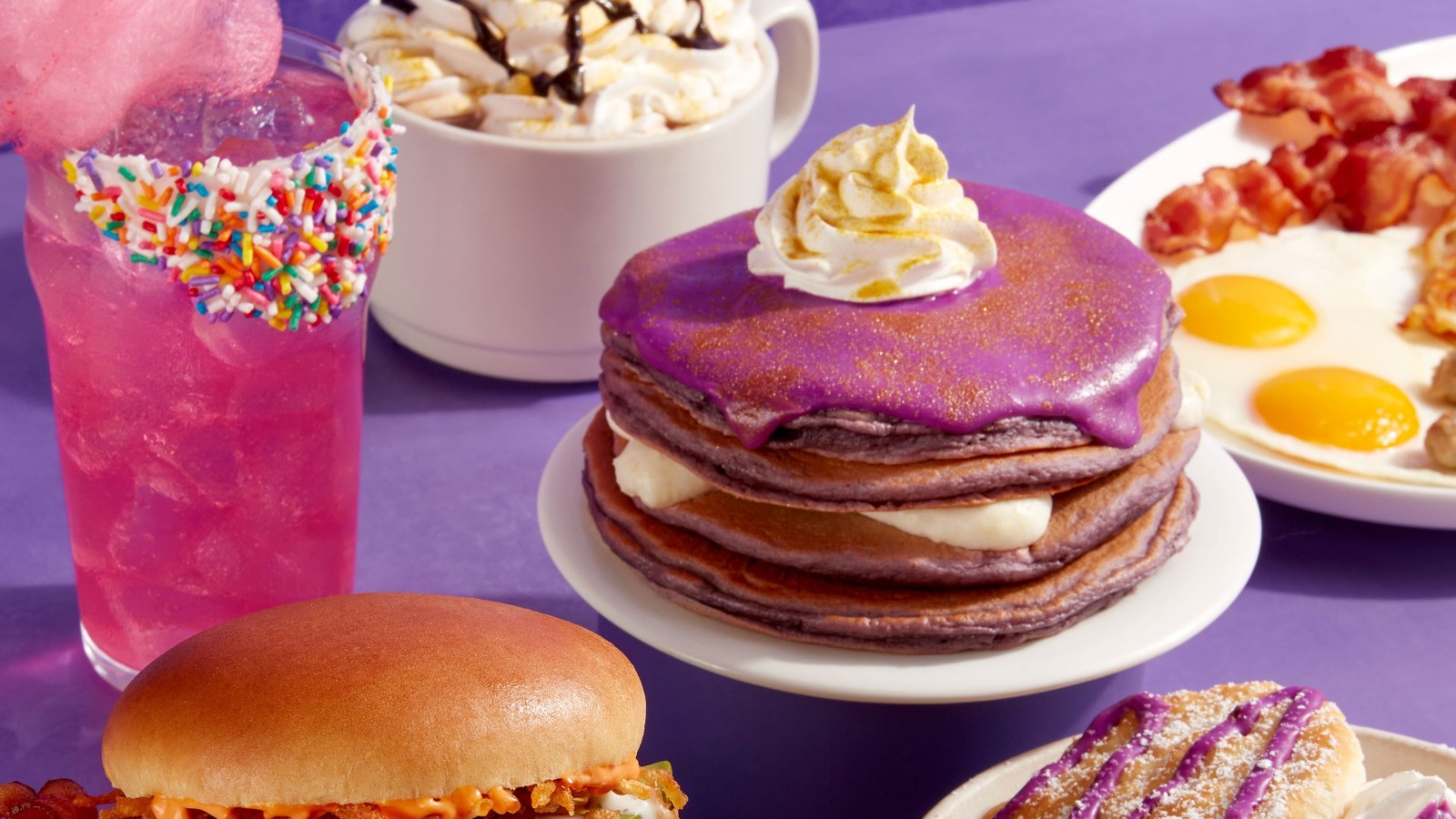 Whimsical' menu at IHOP features 'Wonka' inspired purple pancakes 