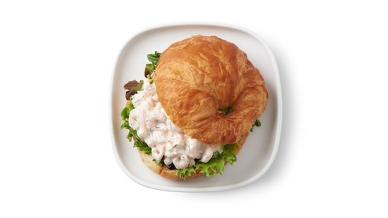 kea shrimp salad croissant sandwich