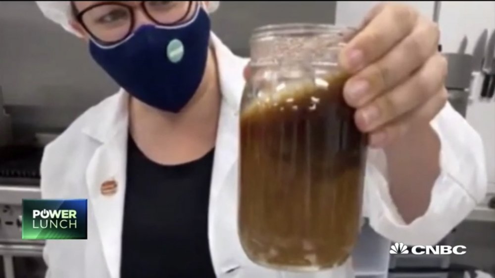 still from video of Impossible Milk demonstration