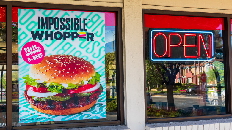 The Impossible Whopper sign